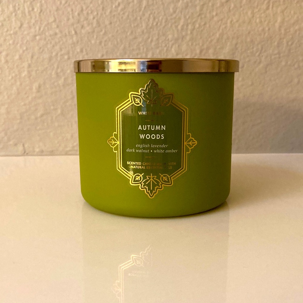 Bath and Body Works Autumn Woods 3-wick Candle